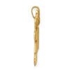 14k The Kids Solid Engravable Medium Girl on Left and Boy on Right Kiss Charm
