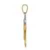 14k Two-tone The Kids Small Boy with Hat on Right Engravable Joy Charm