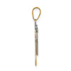 14k Two-tone The Kids Small Boy with Hat on Right Engravable Joy Charm