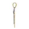 14k Two-tone The Kids Small Boy with Hat on Left Engravable Love Charm