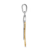 14k Two-tone The Kids Medium Boy with Hat on Right Engravable Joy Charm
