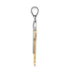 14k Two-tone The Kids Medium Boy with Hat on Right Engravable Love Charm