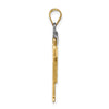 14k Two-tone The Kids Medium Boy with Hat on Right AA Diamond Love Pendant