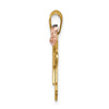 14k Tri-color The Kids Small Boy on Left and Girl on Right Engravable Kiss Charm