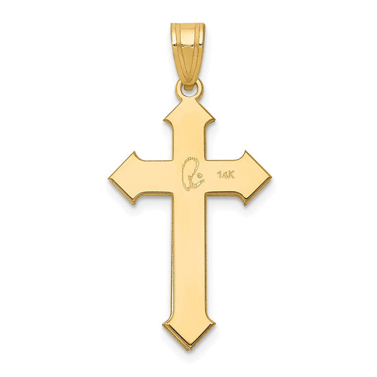 Gold Passion Cross Pendant