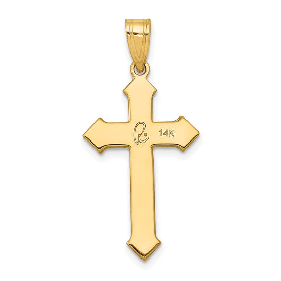 Gold Passion Cross Pendant