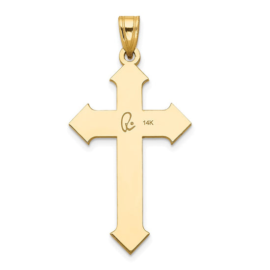 Gold Passion Cross Pendant