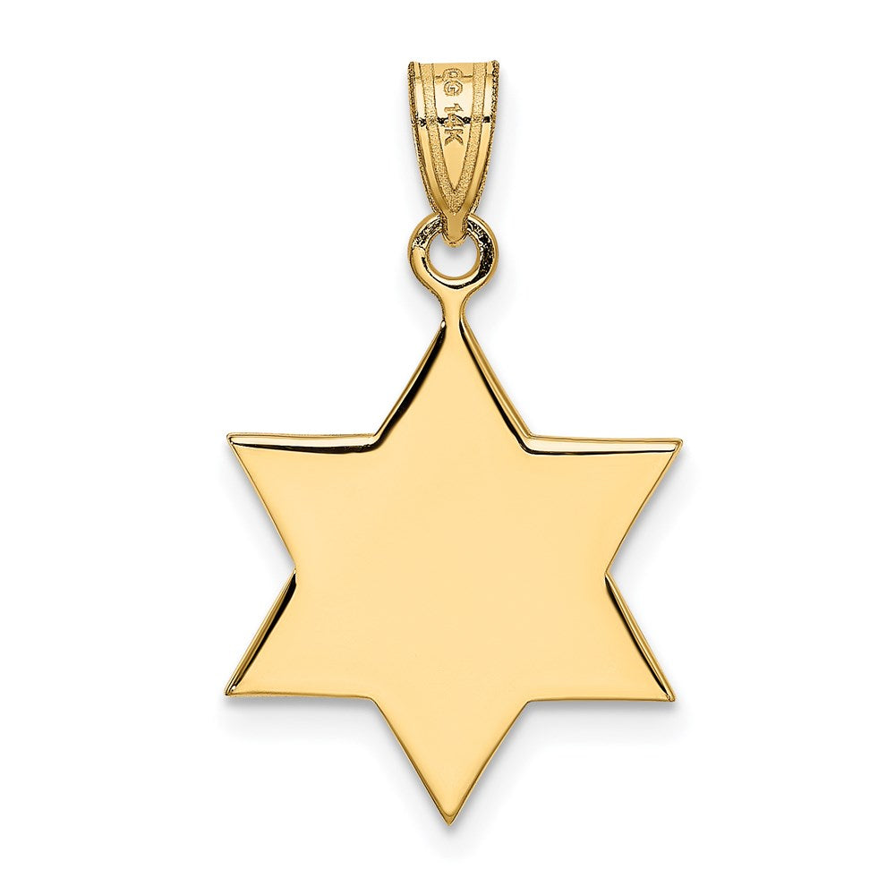 Gold Star of David Pendants
