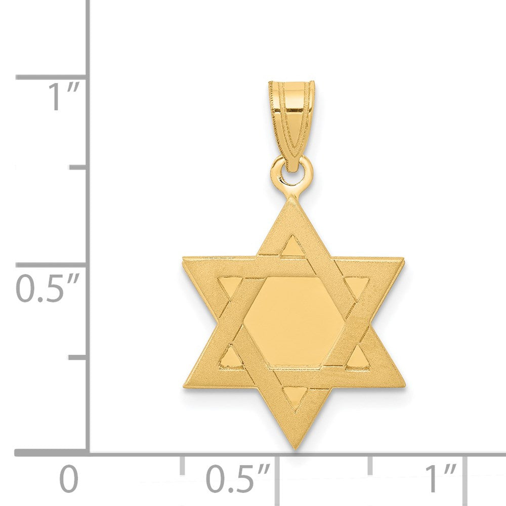 Gold Star of David Pendants
