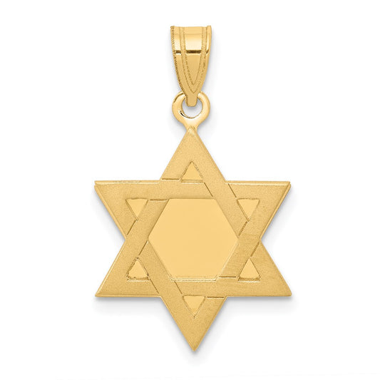 Gold Star of David Pendants