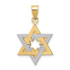14K Two-Tone Star Of David Pendant
