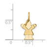 14k The Kids Mini Girl Love Charm