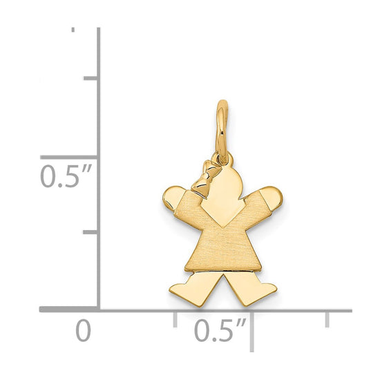 14k The Kids Mini Girl Joy Charm