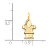 14k The Kids Mini Girl Hugs Charm