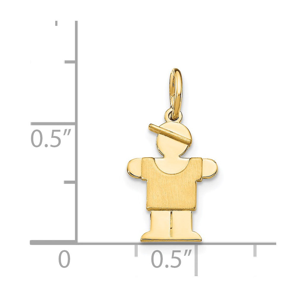 14k The Kids Mini Boy Hugs Charm