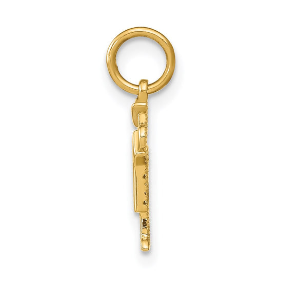 14k The Kids Mini Boy Kiss Charm