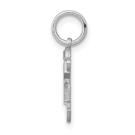 14k White Gold The Kids Mini Boy Joy Charm