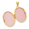 14k Polished Plain 21mm Oval Locket