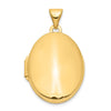 14k Polished Plain 21mm Oval Locket