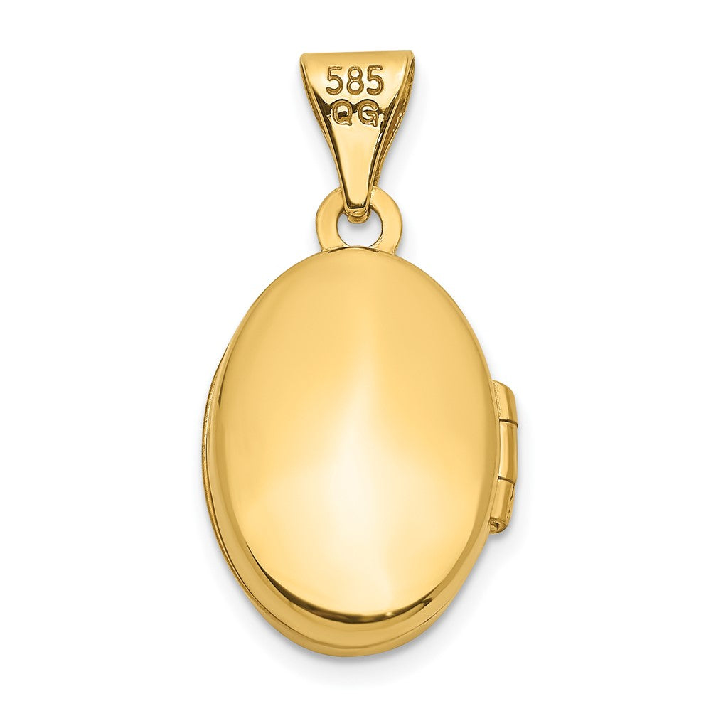 Gold Polished Heart Lockets