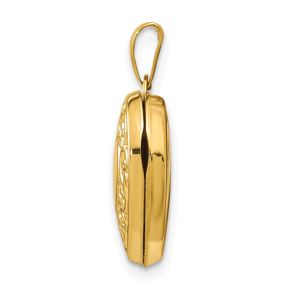 Gold Polished Heart Lockets