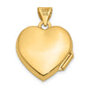 Gold Polished Heart Lockets