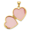 Gold Polished Heart Lockets