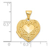 Gold Polished Heart Lockets