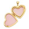 14k Diamond Floral 21mm Heart Family Locket Holds 4 Photos