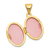 14k Diamond Star 13mm Oval Locket