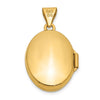 14k Diamond Star 17mm Oval Locket