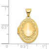 14k Scalloped Border 17mm Oval Locket