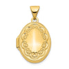 14k Scalloped Border 17mm Oval Locket