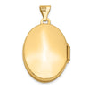 14k Domed Scroll Design 21mm Oval Locket