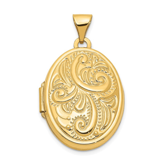 Gold Polished Oval Lockets