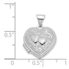 Gold Polished Double Heart Lockets