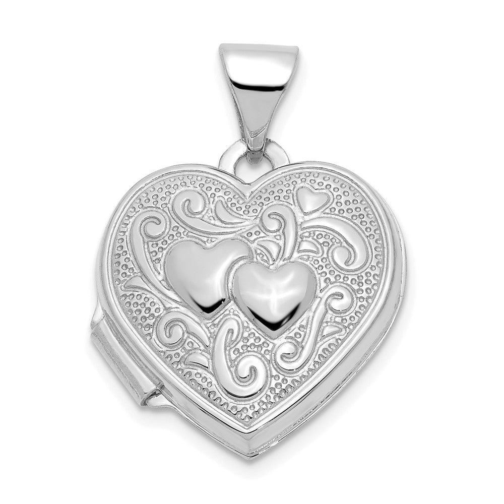 Gold Polished Double Heart Lockets