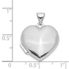Gold Polished Heart Lockets — XL186