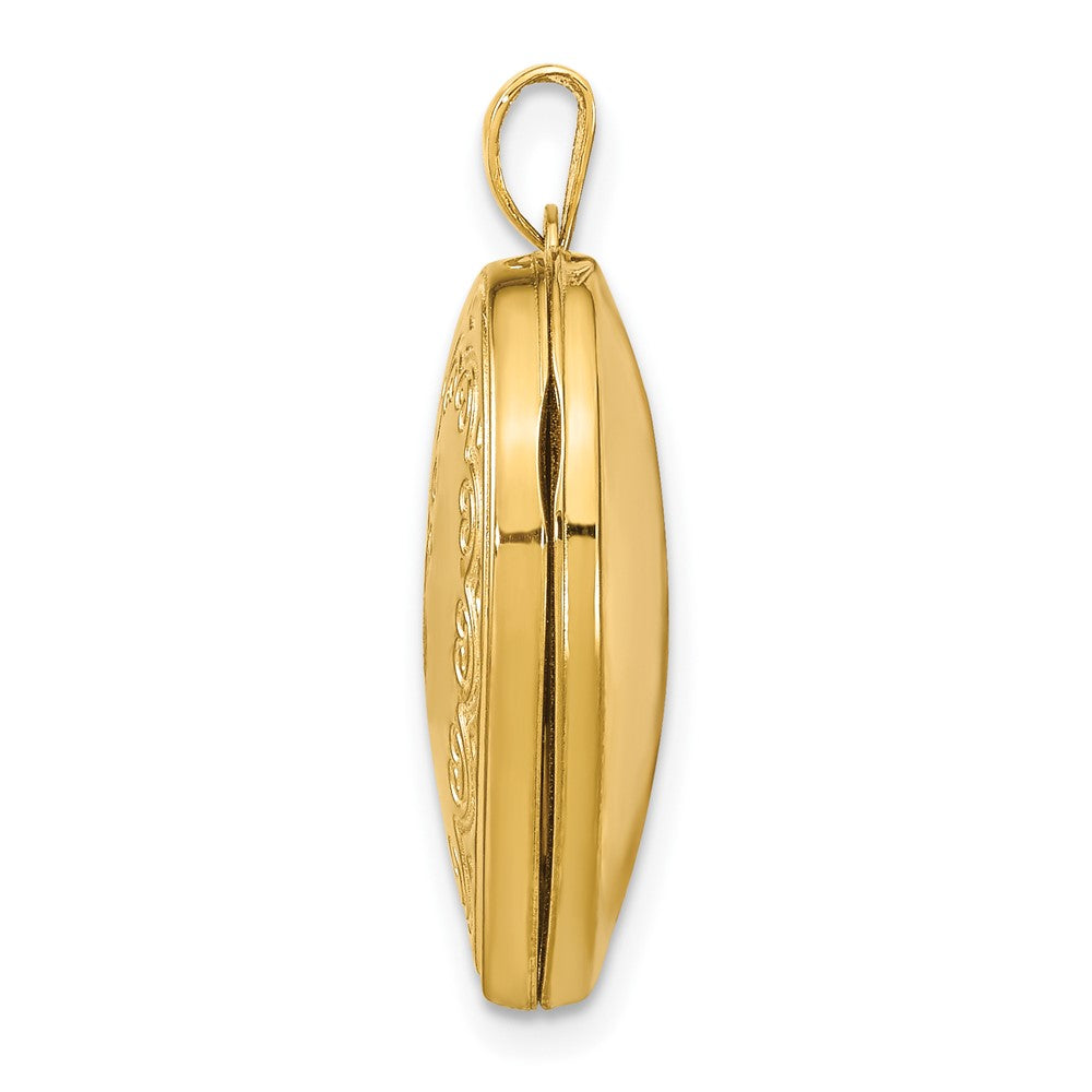 Gold Polished Heart Lockets