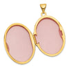 14k Scroll Design 26mm Oval Locket