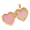 14k Polished Domed 21mm Heart Family Locket Holds 4 Photos