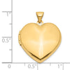 14k Polished Domed 21mm Heart Family Locket Holds 4 Photos