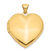 14k Polished Domed 21mm Heart Family Locket Holds 4 Photos