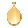 14k Heart Border 21mm Oval Locket