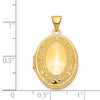 14k Heart Border 21mm Oval Locket