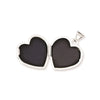14k White Gold Polished Plain 15mm Heart Locket