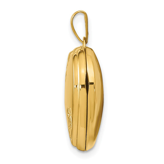 Gold Polished Heart Lockets