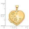 Gold Polished Heart Lockets