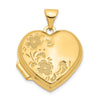 Gold Polished Heart Lockets
