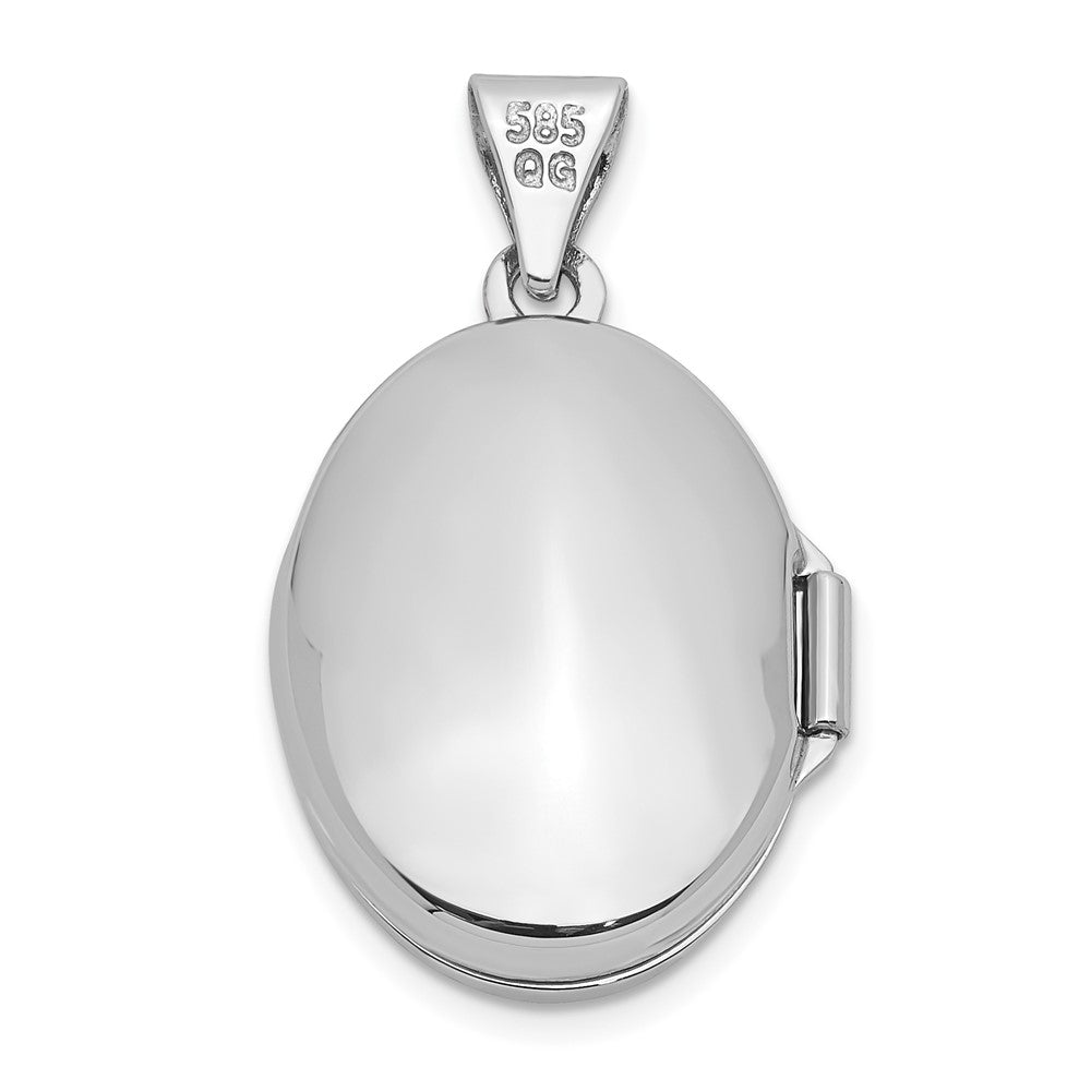Gold Polished Angel Oval Lockets